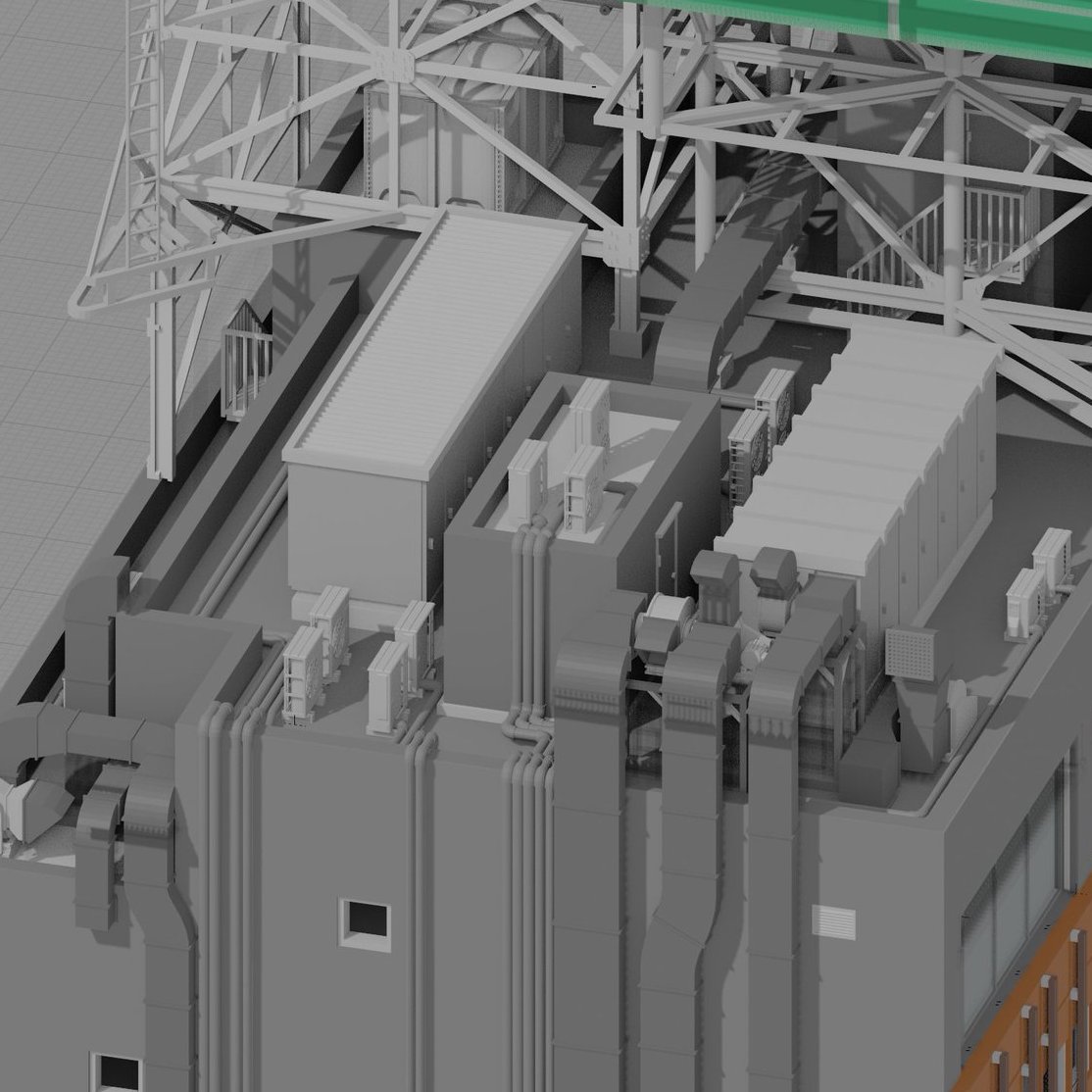 この前つくったダクト生成機を設計に組み込み。
これから3Dプリントして形にしていきます。