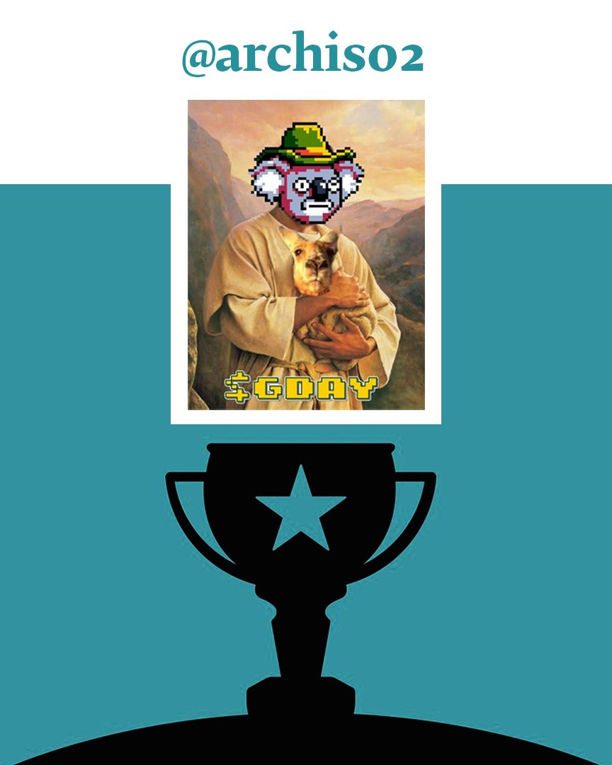 CoinDownUnder's tweet photo. G'day mates! We're stoked to reveal the champ of our meme showdown – @FutureWhale02  nailed it with a bunch of ripper entries.
To claim your prize, reach out via tg. And for those who didn't clinch it this time, don't chuck a wobbly – there's plenty more chances in the pipeline! https://t.co/fDZnJM5Zgi