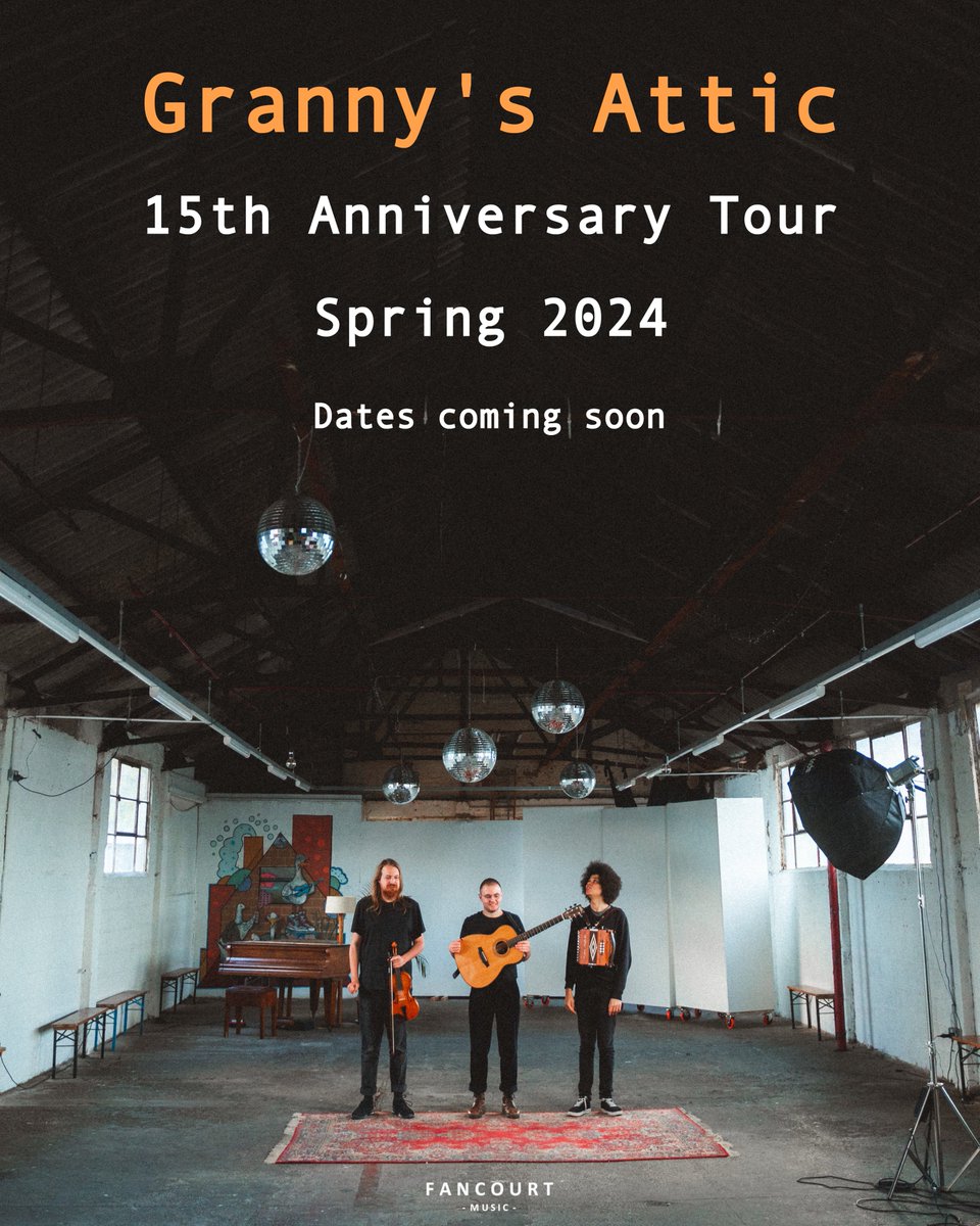 In 2024 we'll have been playing together for 15 years! We'll be heading off on a special tour to some lovely venues, with some old favourites and some exciting new ones! We'll announce tour dates soon - make sure you're signed up to our mailing list! Can't wait!