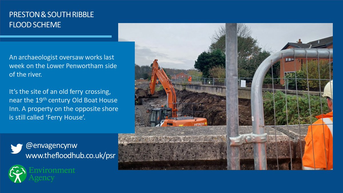 Env Agency NW (@envagencynw) on Twitter photo As we work to reduce future flood risk... a chance to uncover the past.
Our contractor <a href="/VolkerStevinUK/">VolkerStevin</a> welcomed a Heritage Officer last week, as works on the Preston & South Ribble Flood Risk Management Scheme reached an historic site. As we work to reduce future flood risk... a chance to uncover the past.
Our contractor <a href="/VolkerStevinUK/">VolkerStevin</a> welcomed a Heritage Officer last week, as works on the Preston & South Ribble Flood Risk Management Scheme reached an historic site.