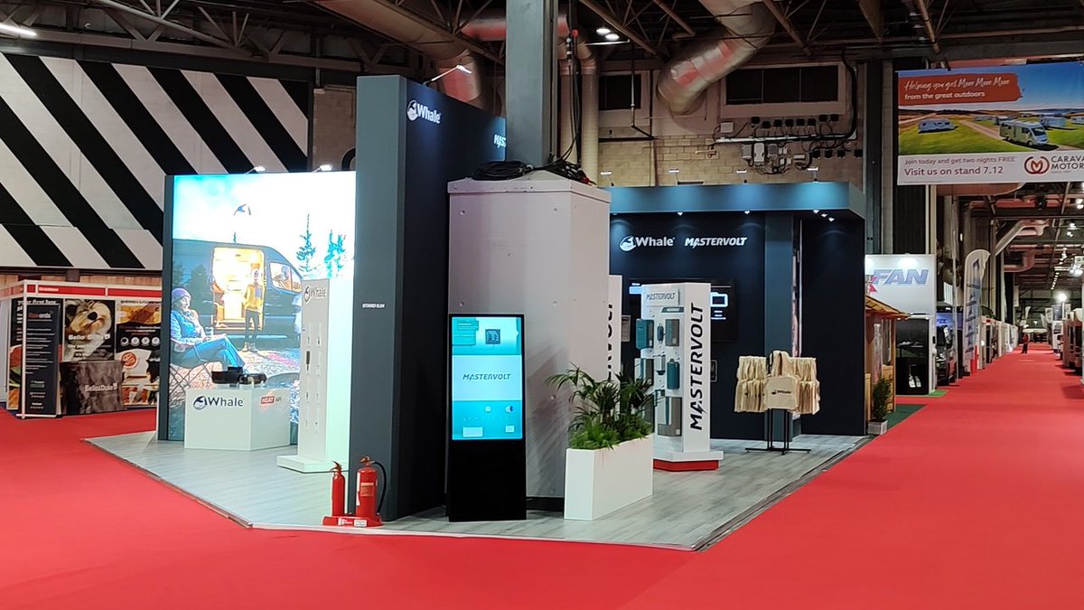 discoverepm's tweet photo. We recently showcased an impressive exhibition at the @NECCaravanShow with Navico Group.

The booth was a tech hub, featuring Whale &amp; Mastervolt products, expert chats, and live demos. More than just a display - it was an engaging experience!
Stay tuned for our upcoming projects. https://t.co/gRQdrms9SD