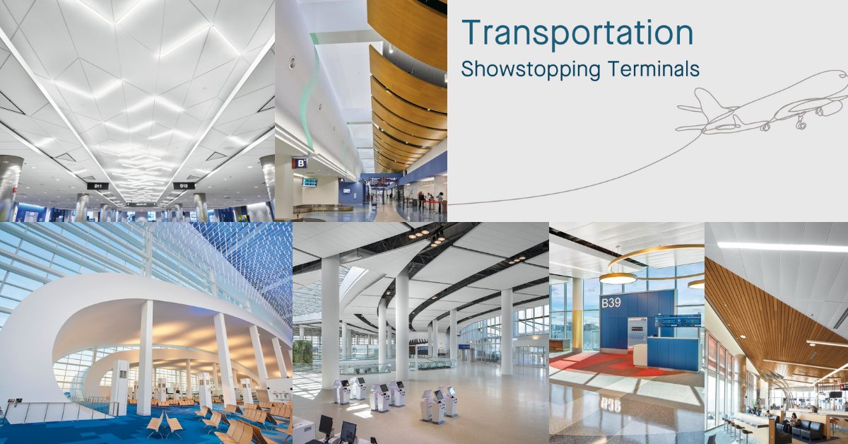 Did you know that today is one of the busiest travel days of the year? It seems like the perfect time peruse countless first-class airport designs. Explore acoustical, durable, and visually appealing travel spaces! ow.ly/ouf050Q7XQB