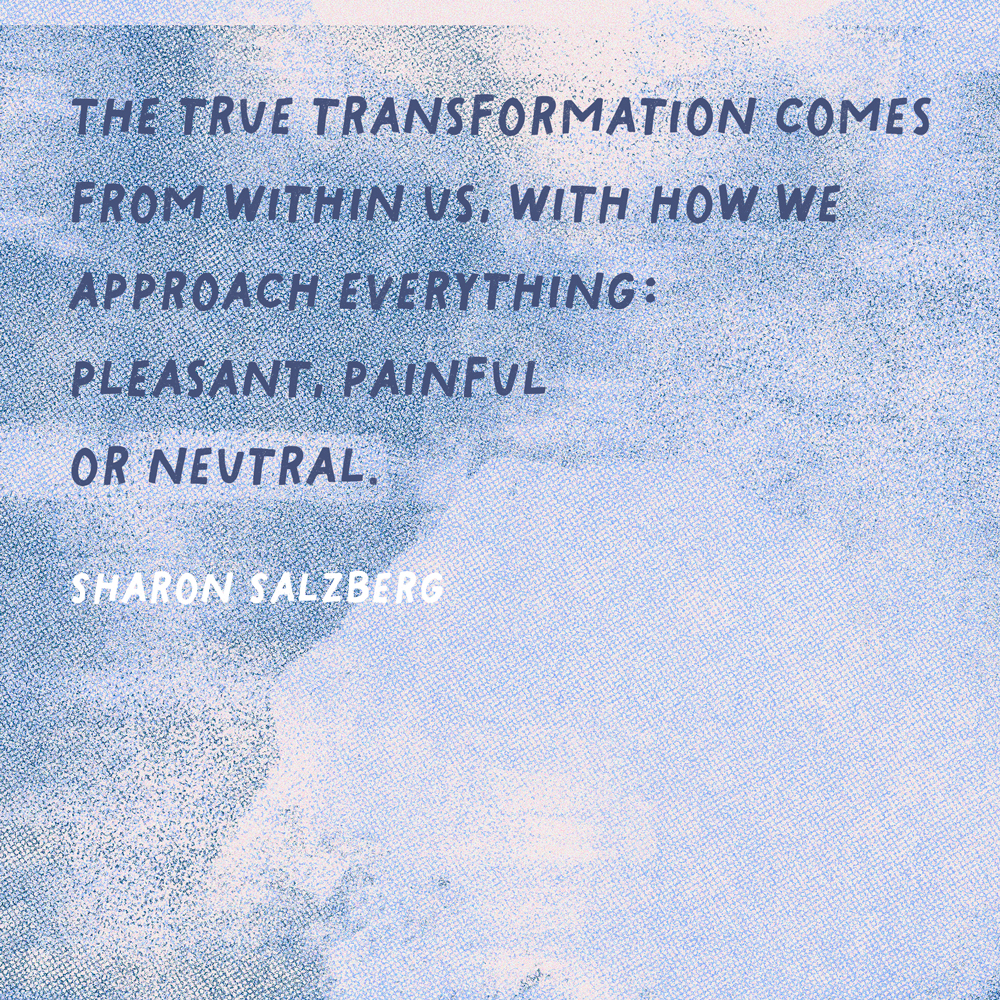 SharonSalzberg's tweet photo. The true transformation comes from within us. https://t.co/s7Tfih6CS4