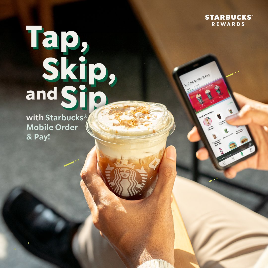Skip the line and sip on the sweet indulgence of our Toffee Nut Crunch Cold Brew or one of your other favorite beverages! 🌟 With Starbucks Mobile Order & Pay, your favorite beverages are just a tap away! 📱 *T&Cs Apply #StarbucksMalaysia