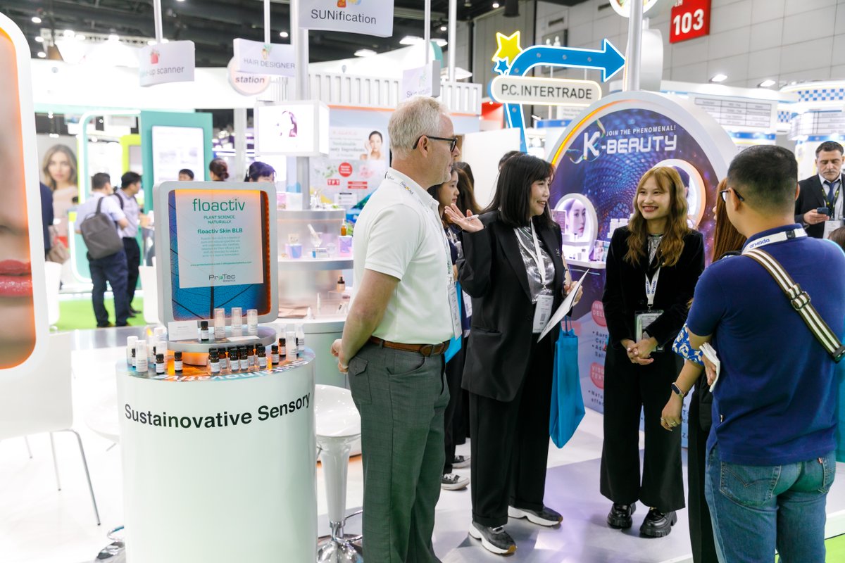 ProtecBotanica's tweet photo. Recently, we exhibited at in-cosmetics Asia 2023 in Bangkok. Thank you to all those who attended and visited our stand. 

Here are some great pictures of Managing Director Dean Lockton in action. We can't wait to see you all at the next show. 

#incosasia2023 https://t.co/gO37i37EAb
