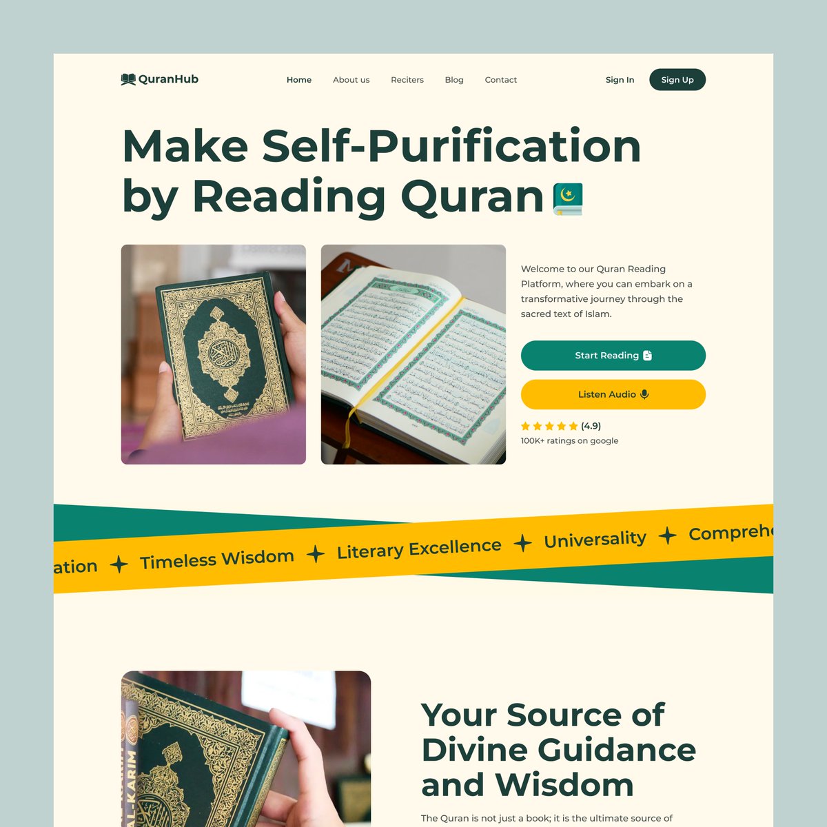 moskur_alam's tweet photo. Hello Everyone,
Here is my exploration of the Quran Reading Landing Page.
Dribbble: https://t.co/eP1WJSaweX

Available for UI/UX design service &amp; project 🤠
📨 Email: moskuralam07@gmail.com
💬 WhatsApp: +880 1706 499 216

#Quran #WebDesign #uiux https://t.co/LJtpFrtptg