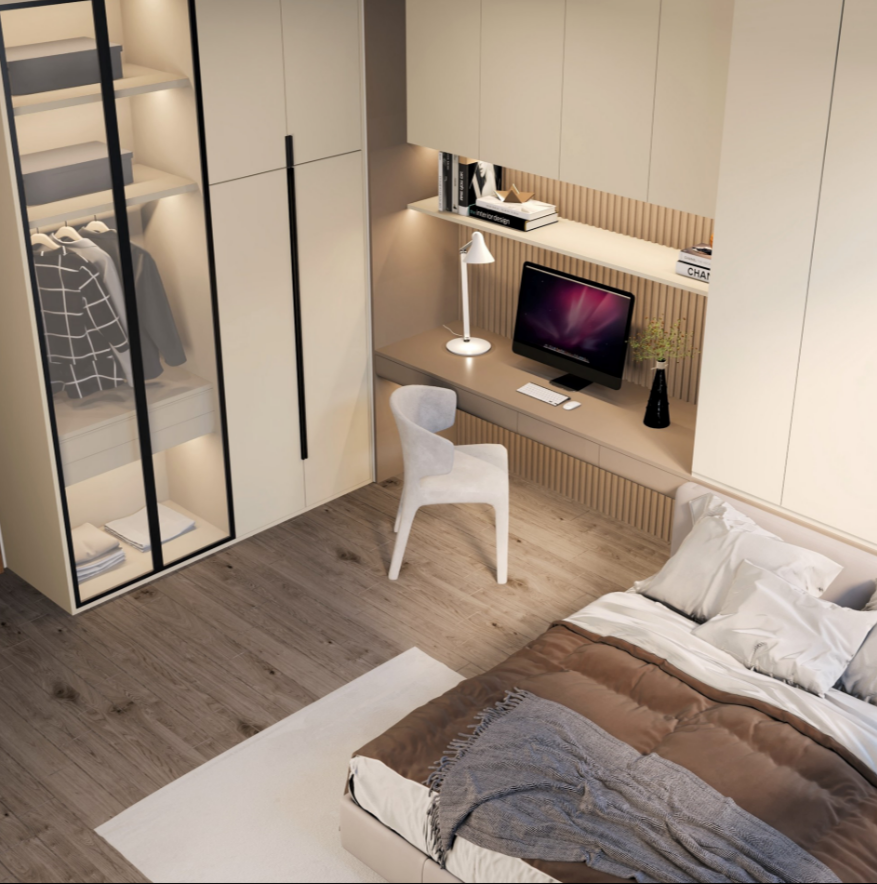 nhaphatdat's tweet image. Phòng ngủ cực chill #thietkenoithat #phongngu