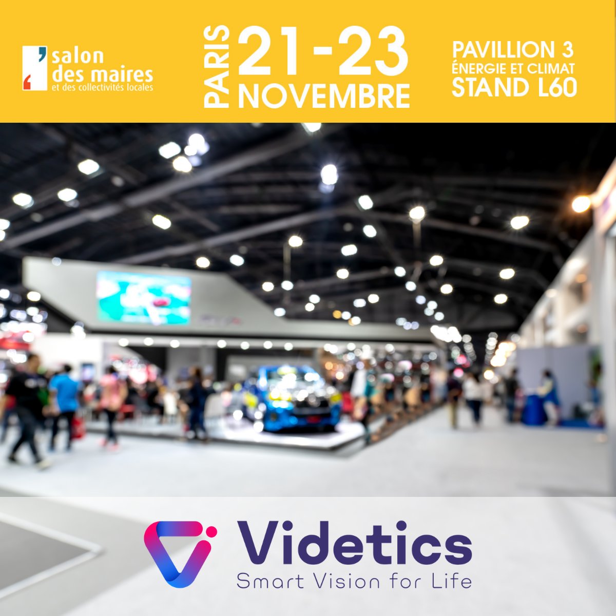 videtics's tweet photo. 🚀Jour J pour le Le Salon des Maires et des Collectivités Locales !
Inscrivez-vous ! 👉 https://t.co/qtOyw1gs1G
Nous sommes ravis d’être accueillis par notre partenaire le groupe @RAGNI_SAS pour ce salon incroyable.
@salondesmaires #Videtics #IA #Ragni #Analysevideo #smartcity https://t.co/9HyJwQw88G
