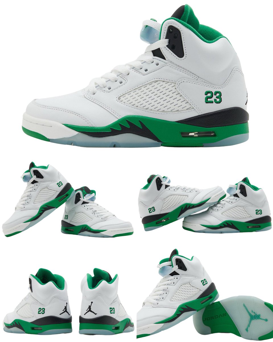 sneaker_maris's tweet photo. DETAILED LOOK at the 2024 “Lucky Green” Air Jordan 5 🍀
Releasing on February 28th. Retail $200
https://t.co/oQzTz2ozfD https://t.co/jI30FZ5yTP