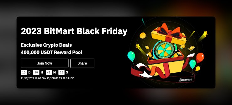 🚨 Exciting Black Friday deals at <a href="/BitMart_India/">BitMart South Asia</a> ! Join using my ref link 🤑

Signup bitmart.com/register-refer…

✅ $400,000 Reward Pool
✅ $500 Lucky Draw
✅ $100 Reward on Fixed Savings
✅ Enjoy ZERO trading fees

5 Indians who Like + RT this will receive a $5 airdrop for FREE 💰