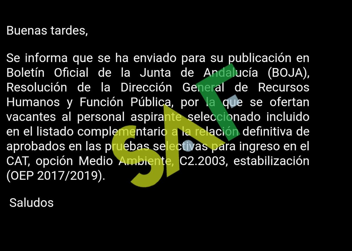 SAF Andalucía tweet media