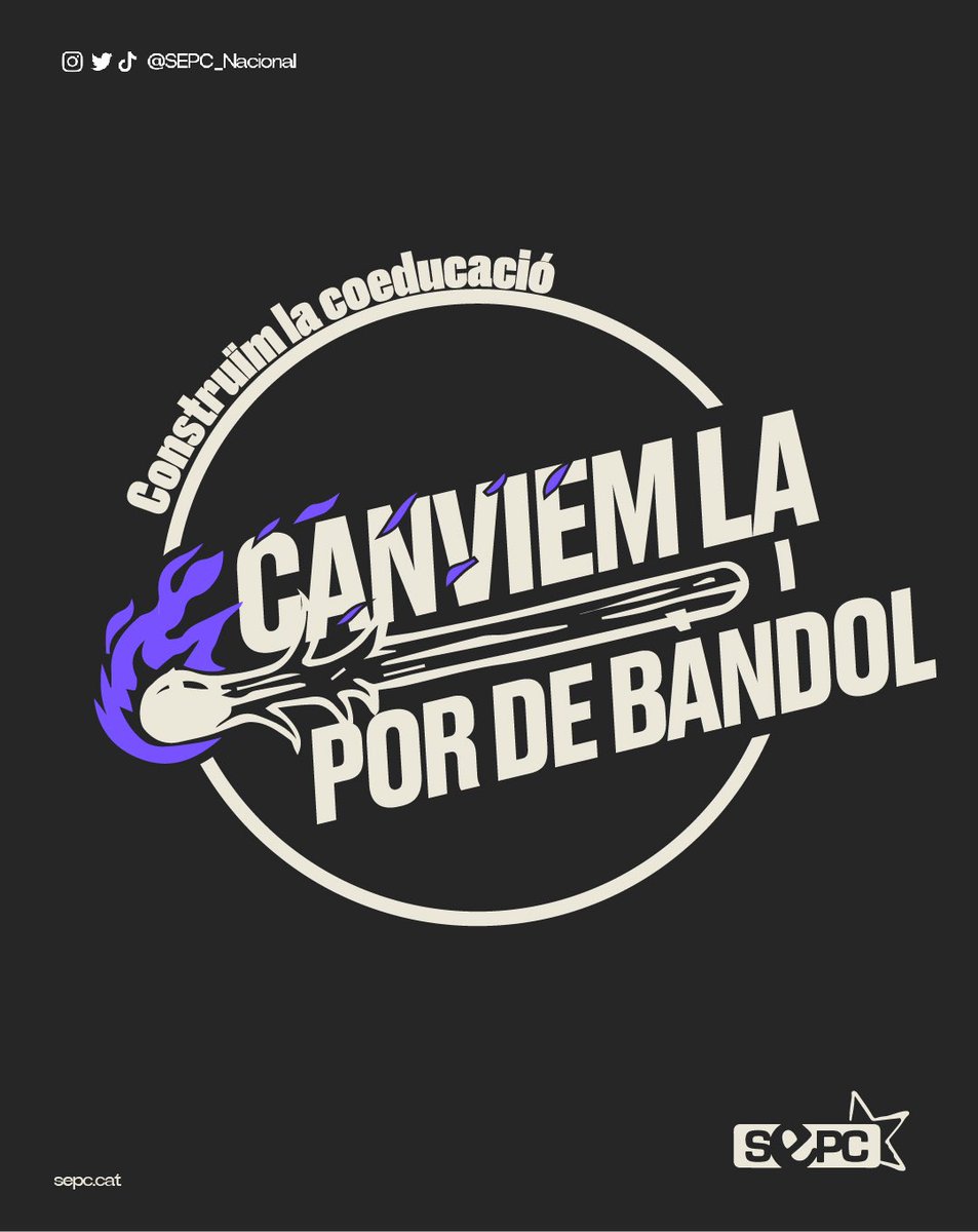 🟣Les estudiants de classe treballadora hem de confrontar el sistema des de dins les aules i contraposar idees davant aquells que tenen més poder. 

Construïm la coeduació, canviem la por de bàndol⚒️