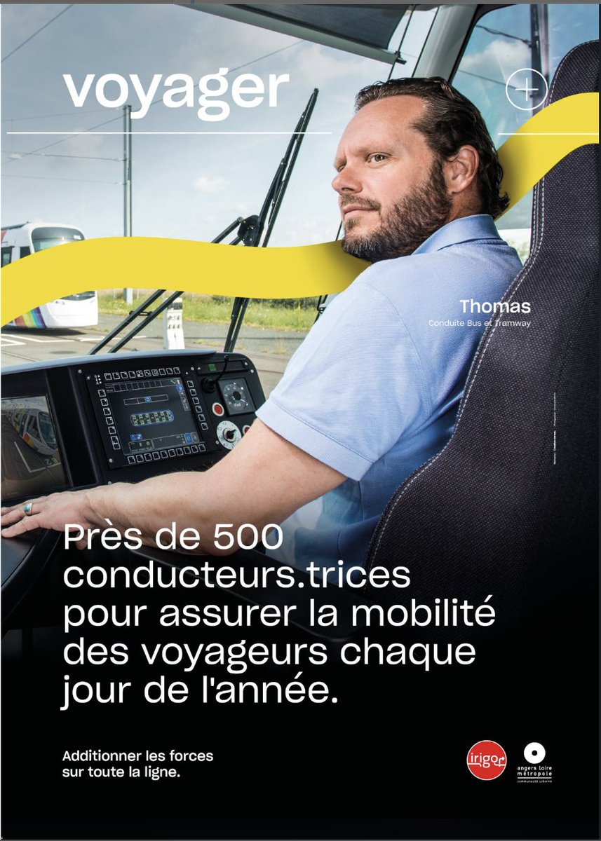 crea_corner's tweet photo. //Additionner les forces sur toute la ligne 🌈//

Entrez dans les coulisses du réseau de transport angevin avec notre dernière campagne pour  @irigobustram 
12  portraits mettant en vedette les héros de l’ombre.

#angers #angersloiremetropole #mobilité https://t.co/YrW0VbksyZ