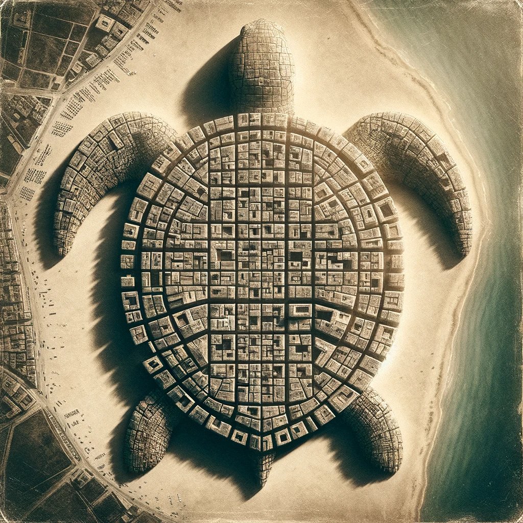 anymals40598's tweet photo. Ancient city guarded by turtle-like structures. Archeological aerial shot.
.
.
#TurtleCity #Archaeology #AerialView #Ancient #Turtles #TurtleLovers #Heritage #HistoricSites #TurtleHaven #AerialPhotography https://t.co/IIEP6GTbqM
