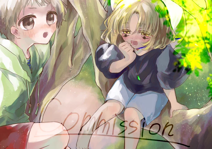 出せる範囲をそっと ありがとうございました……! #Skeb #Commission