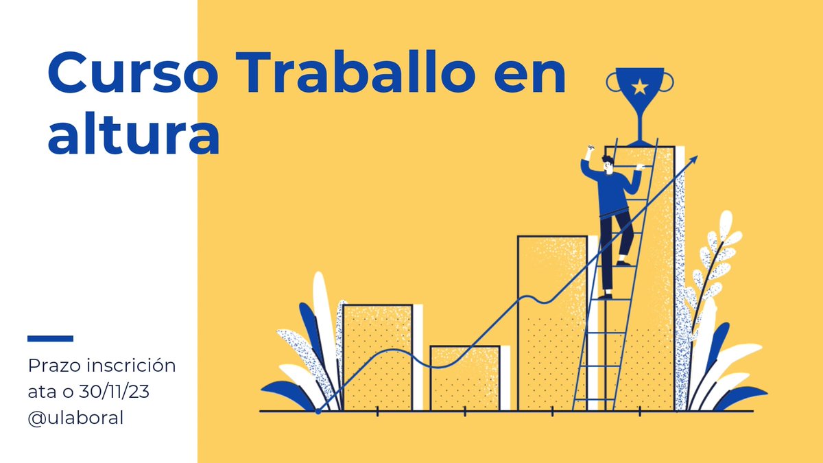 cifpULaboral's tweet image. Aberto o prazo de inscrición para o curso de Traballo en altura.
Data límite de inscrición: 30/11/23
Comezo da parte práctica: 4/12/23

Máis info: edu.xunta.gal/centros/iesuni…

#ulaboral #formacióncomplementaria #formaciónnonregrada
#formaciónpermanente #FPGalicia