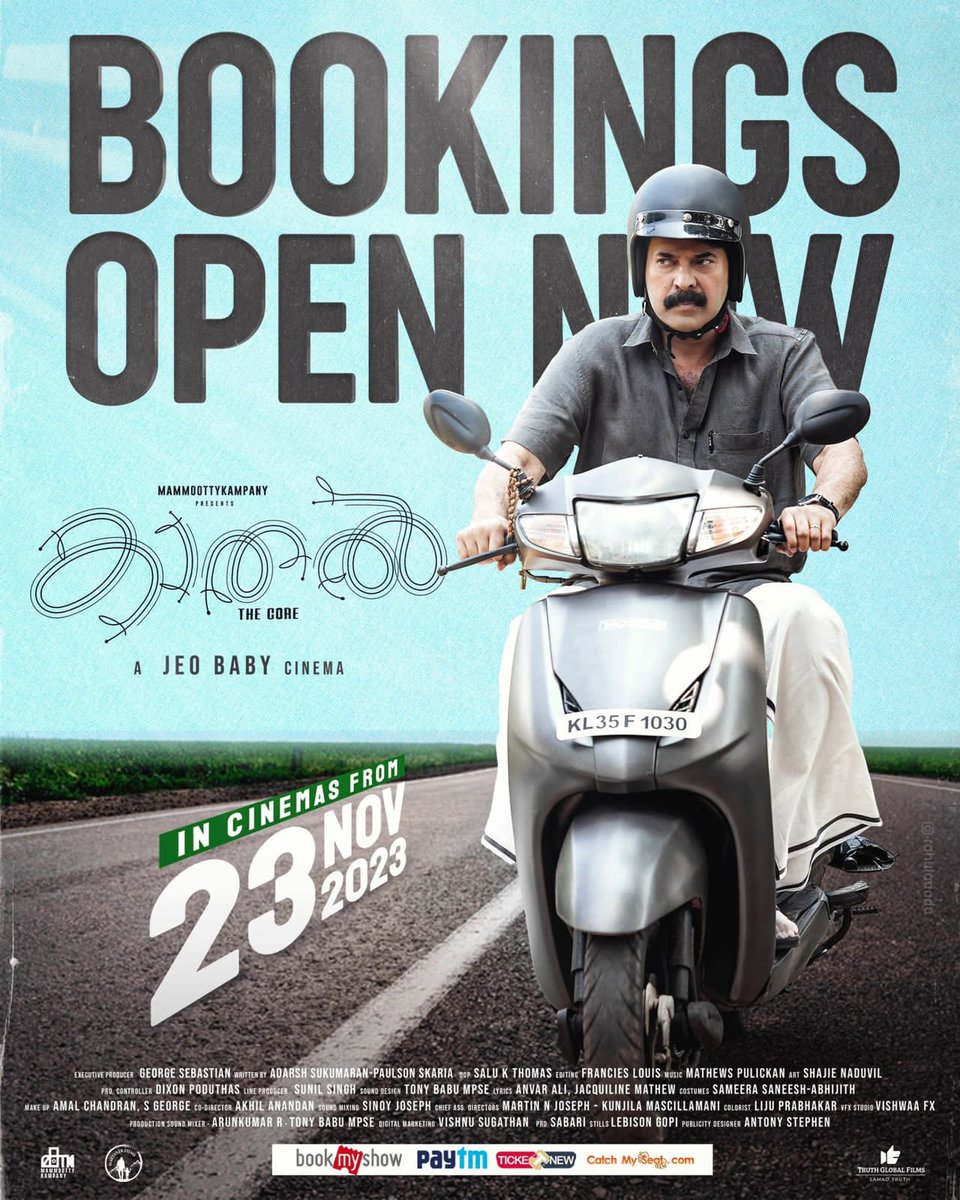 asifmohammad666's tweet photo. #KaathaTheCore Kerala Bookings Open Now 🔥
In cinemas November 23 🔥
#Mammootty #Jyotika #MammoottyKampany
#JeoBaby #WayfarerFilms
#SamadTruth #TruthGlobalFilms https://t.co/PBB7AZSKxY
