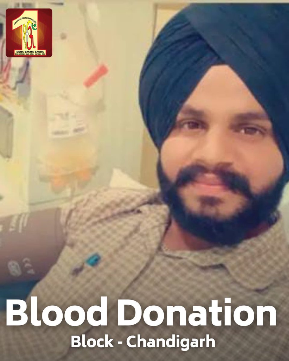 DSSNewsUpdates's tweet photo. Heartfelt moment as #DeraSachaSauda volunteers are extended their arms to donate🩸blood for the needy patients. Their generous spirit is a beacon of hope for those awaiting a lifeline. #BloodDonation #Lifesavers #HumanityFirst https://t.co/Rha9PQBMrB