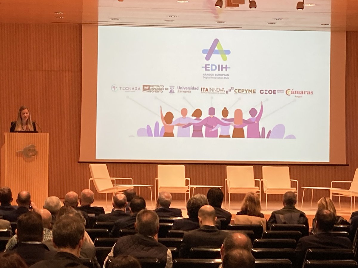 Instituto Tecnológico de Aragón (@ita_tecnologia) on Twitter photo Presentación de <a href="/AragonDih/">AragonEDIH</a>
Turno de <a href="/EstherBorao/">Esther Borao</a> directora de @ITAINNOVA
Habla de proyectos en los que colaboramos como
<a href="/digitbrain_EU/">DIGITbrain</a> <a href="/EuHubs4/">EUHubs4Data</a> <a href="/GrAIMatterLabs/">GrAI Matter Labs</a> <a href="/edih_net/">European Digital Innovation Hubs Network</a> Presentación de <a href="/AragonDih/">AragonEDIH</a>
Turno de <a href="/EstherBorao/">Esther Borao</a> directora de @ITAINNOVA
Habla de proyectos en los que colaboramos como
<a href="/digitbrain_EU/">DIGITbrain</a> <a href="/EuHubs4/">EUHubs4Data</a> <a href="/GrAIMatterLabs/">GrAI Matter Labs</a> <a href="/edih_net/">European Digital Innovation Hubs Network</a>