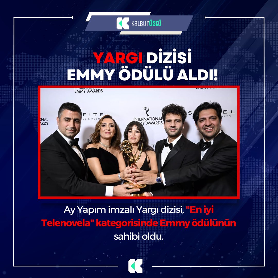 kalburust's tweet photo. Türk dizisi 'Yargı' Emmy Ödülü aldı. https://t.co/sf1AVYU0iU