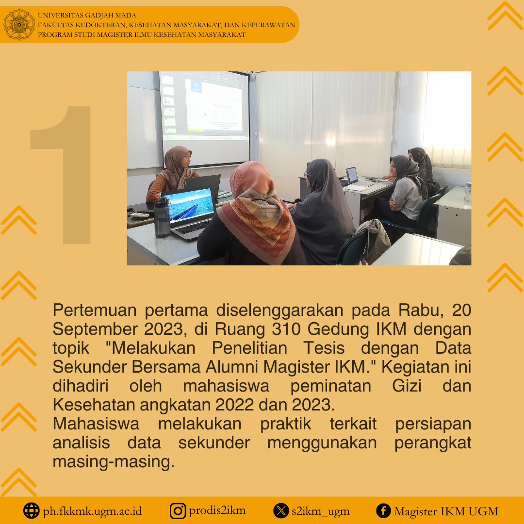 S2 Ilmu Kesehatan Masyarakat, UGM tweet media