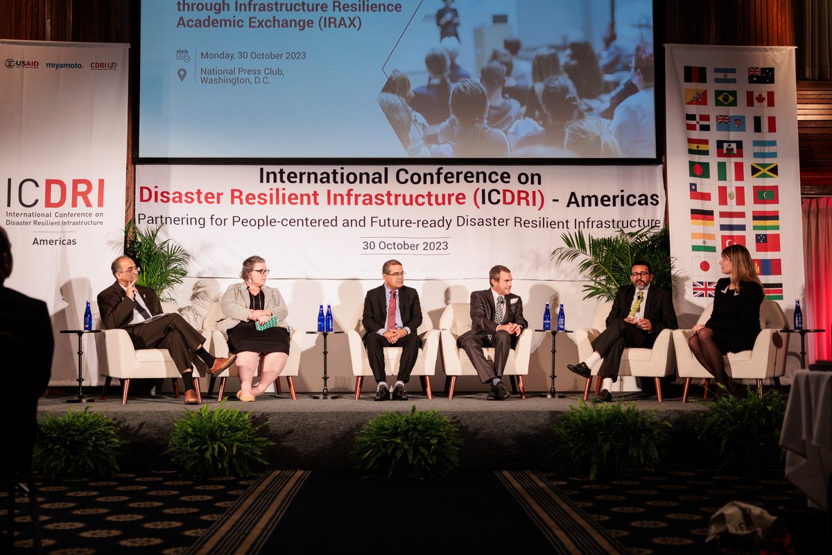 cdri_world's tweet photo. #ICDRIAmericas opened up avenues for strategic partnerships with higher education institutions through @cdri_world's knowledge initiative, Infrastructure Resilience Academic eXchange, #IRAX.
#resilientinfrastructure https://t.co/PU8HvhgkKi