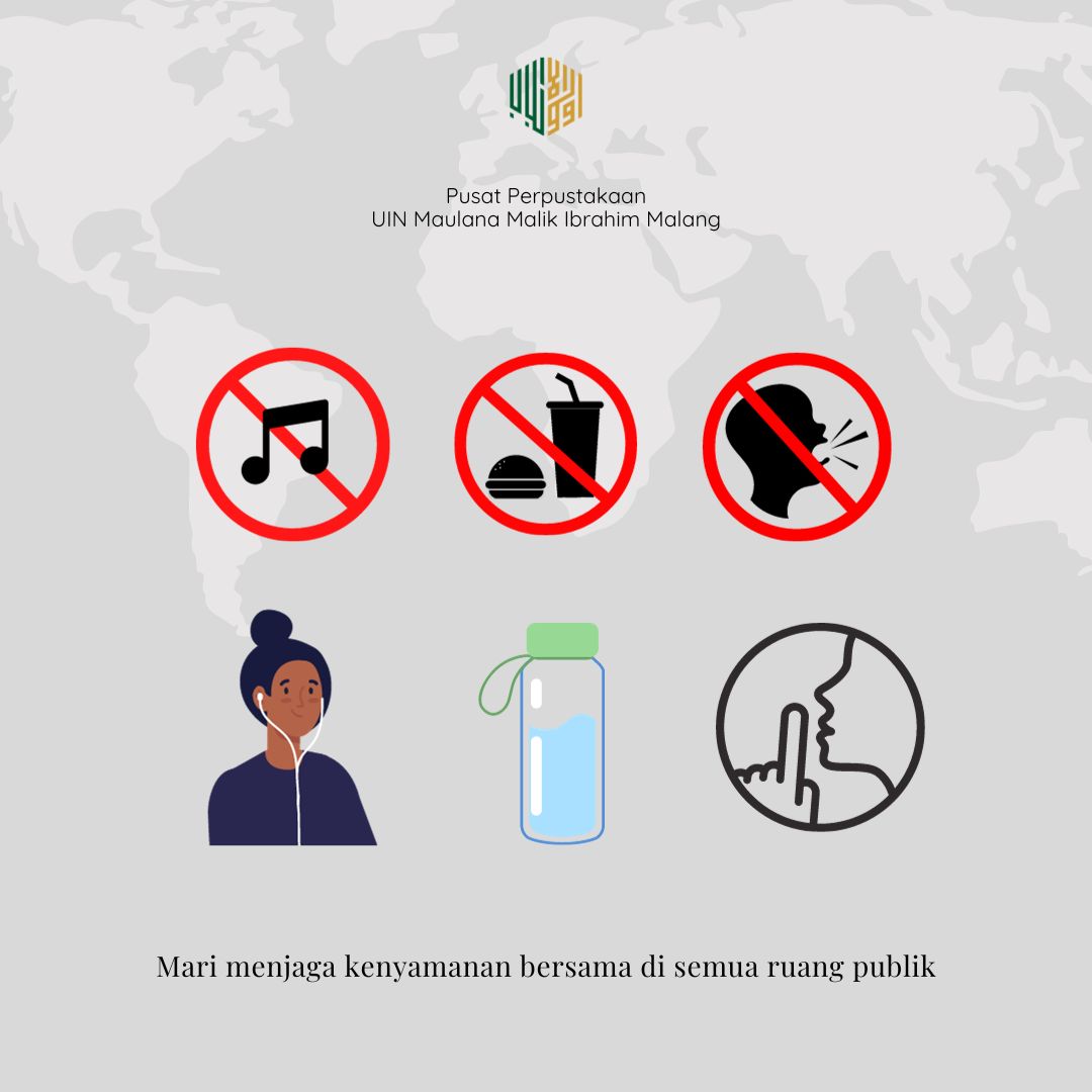 UINMalangLib's tweet photo. Mari menjaga kenyamanan bersama dan menghormati hak-hak orang lain untuk mendapatkan ketenangan selama di ruang publik, termasuk di Pusat Perpustakaan UIN Malang.
#commonsenseisnotsocommon https://t.co/Y2LtJTRq6B