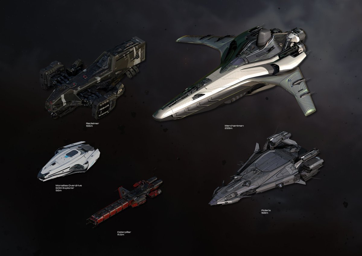 Realistically, I can upgrade my fleet to this and maybe add Pisces expedition if there's enough credit left.

MSR -> Cat
Galaxy -> Reclaimer
F8C melt and then Hull C -> Polaris

Caterpillar is completely overlooked, but should be an awesome ship when completed.