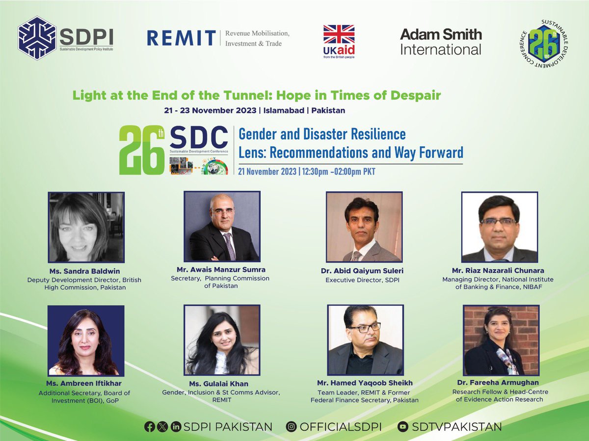 “It’s not only related to gender mainstreaming, it’s realising that we need more fairness as part of human narrative.”
says Ms Sandra Baldwin (Deputy Development Director, <a href="/ukinpakistan/">UK in Pakistan 🇬🇧🇵🇰</a>)

#SDC2023