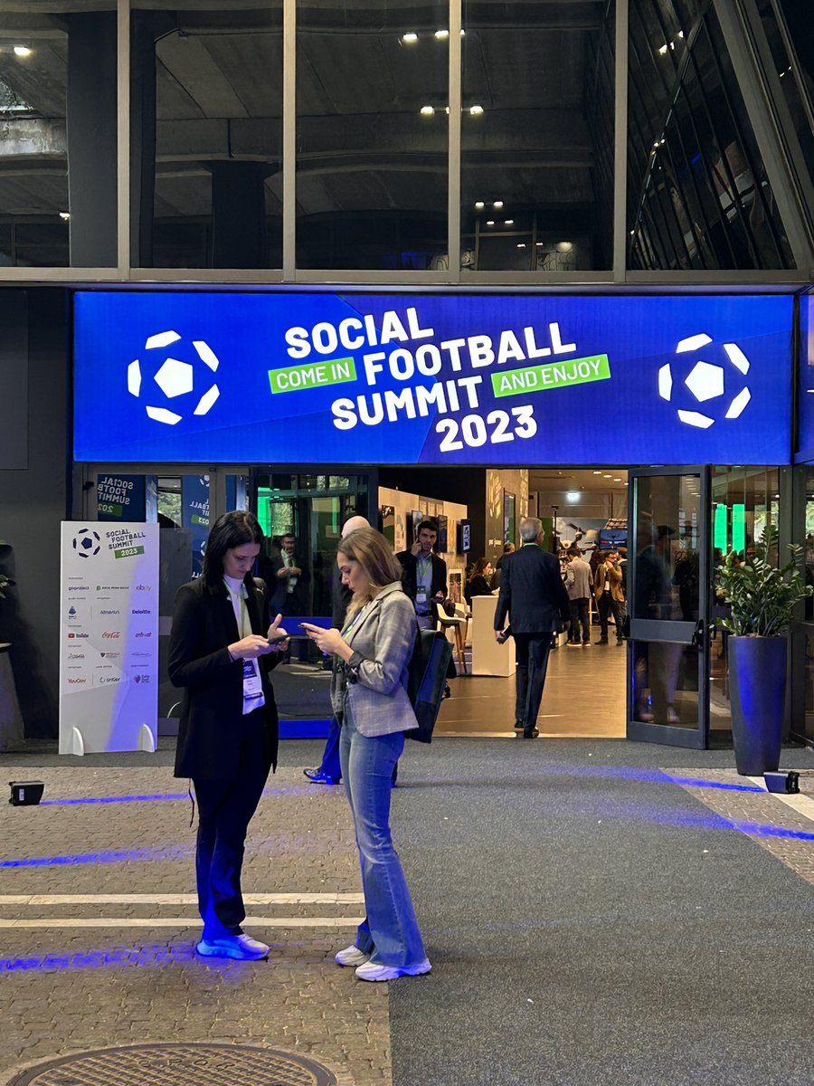 Arrivata al Social Football Summit 2023 allo Stadio Olimpico di #Roma Una due giorni di talk per parlare di comunicazione e marketing sportivo ⚽️ #SFS23 @SF_Summit