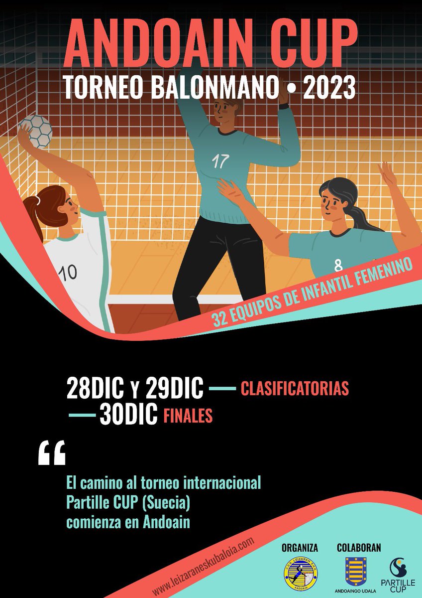 Andoainen hasten da Suediako Partille Cup nazioarteko txapelketarako bidea

#andoain #andoaingoudala #balonmano #eskubaloia #partilecup 

El camino al torneo internacional Partille CUP (Suecia) comienza en Andoain

<a href="/partille_cup/">Partille World Cup</a> <a href="/AndoaingoUdala/">Andoaingo Udala</a>