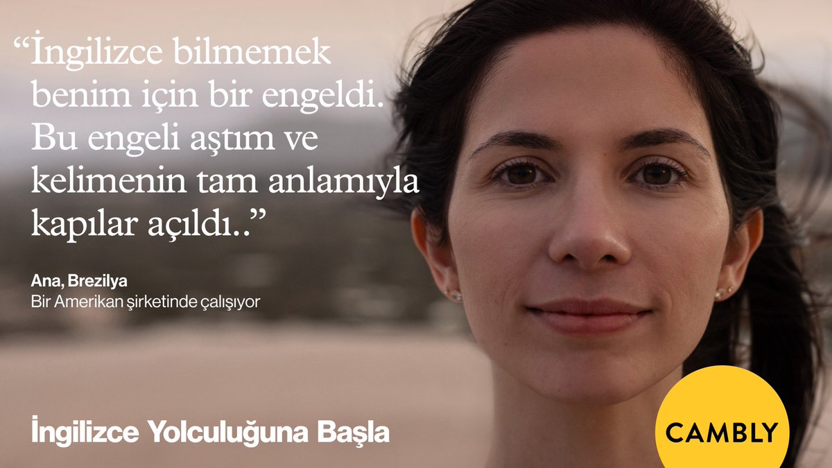 Sana birçok kapı açacak o anahtar İngilizce konuşmak. İngilizce konuşarak yeni kariyer fırsatları yakalayabilir, dünyayı keşfedebilir ve hayallerini gerçekleştirebilirsin. Bugün Cambly ile kapıları açmaya başla. 🗝️