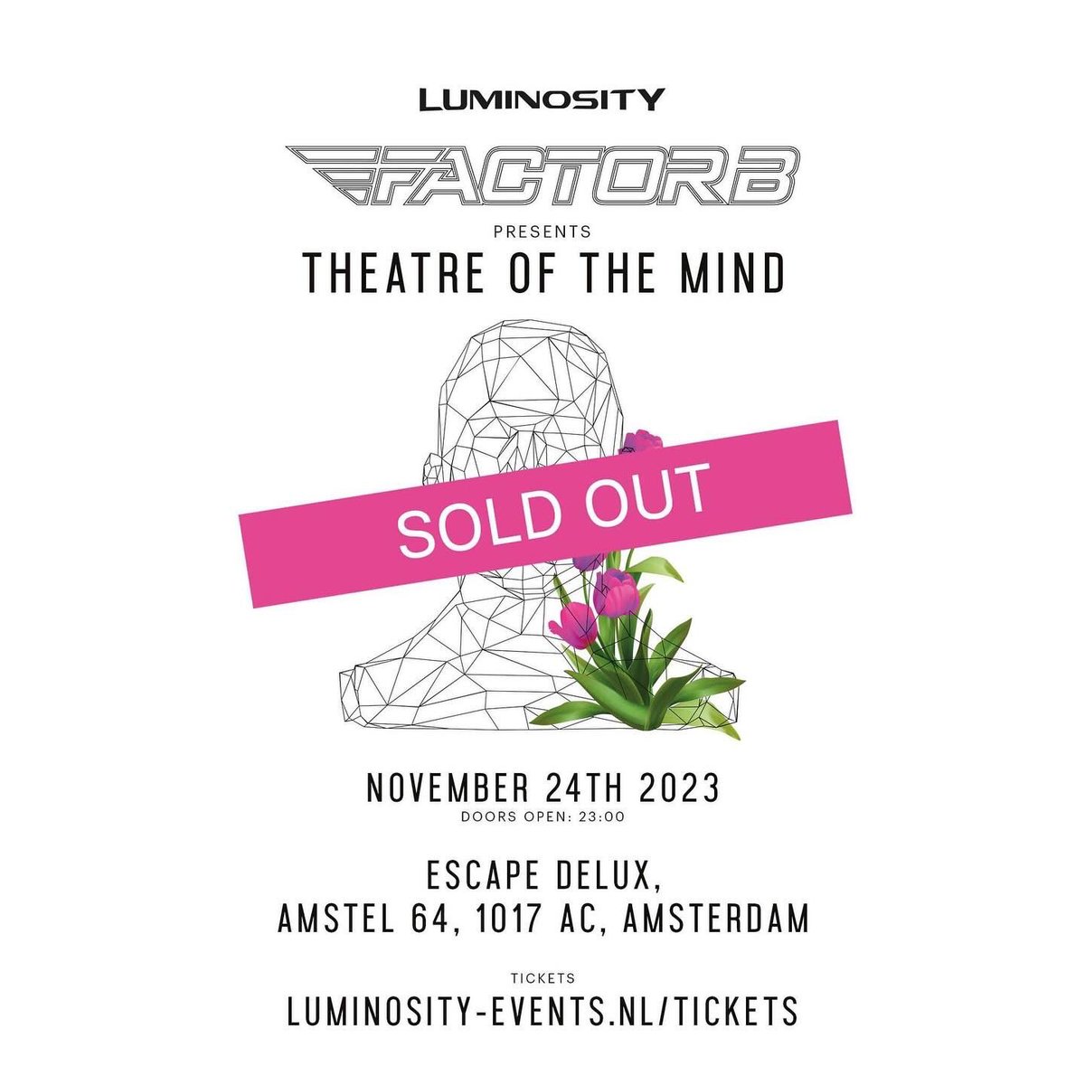 Friday night is officially SOLD OUT! Looking forward to taking you on a very special journey.. 🌷🎶♥️ @LuminosityEvent