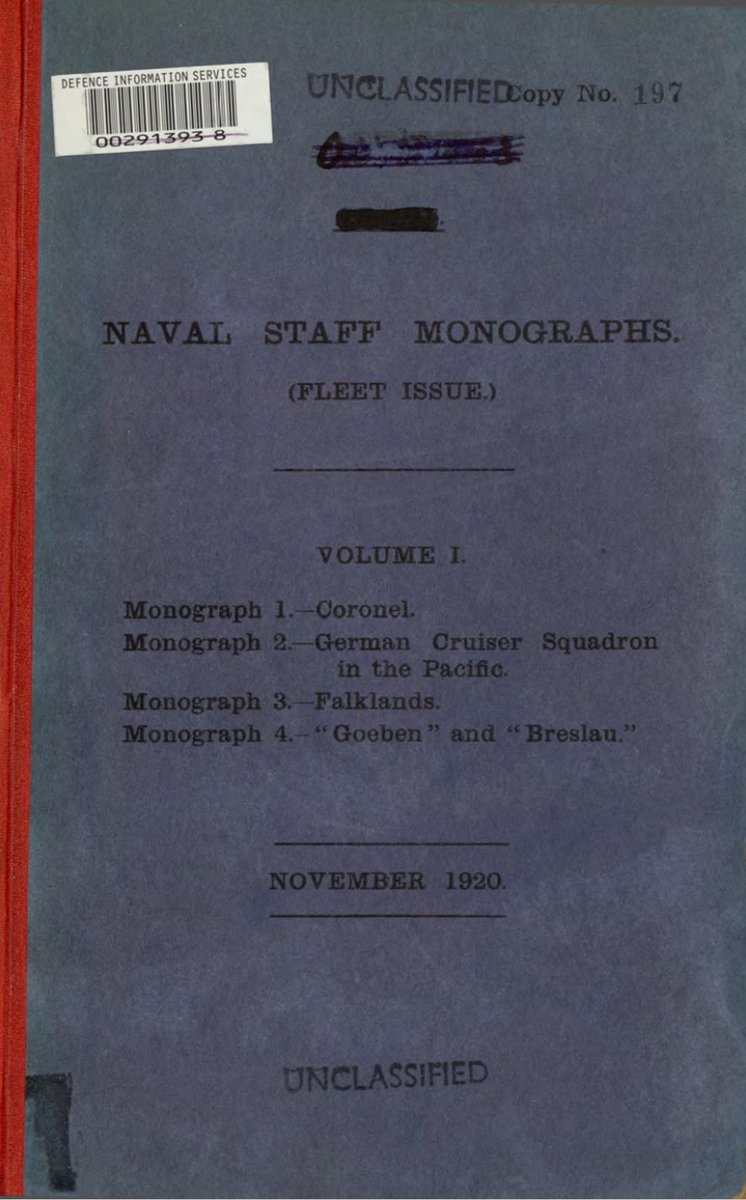 NavyHistorian's tweet image. The Dreadnought Project has a list of all the Naval Staff Monographs prepared by the Royal Navy after the First World War, which have been published online by the Royal Australian Navy. These constitute an official history of the war. #history dreadnoughtproject.org/tfs/index.php/…