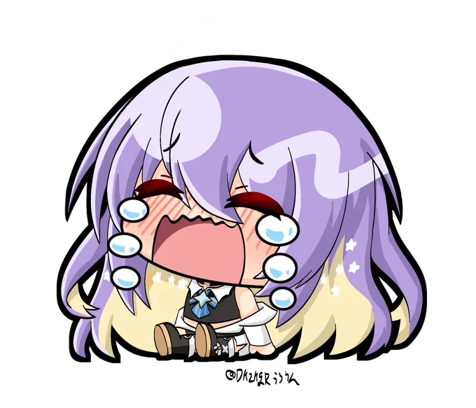 ぎゃん泣きムーナちゃん  #HoshinovArt