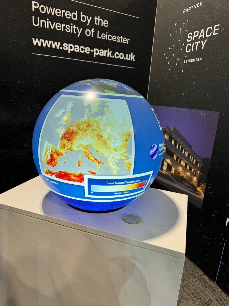 SurfaceTempUoL's tweet photo. Our PhD student @CharlotteP20149 is at the UK Space Conference in Belfast this week! She’ll be talking all things land surface temperature and urban heat whilst networking with unities in the UK space sector 🛰️🌎 @SpaceParkLeic @NCEOscience @uniofleicester https://t.co/cOUATrMDxN
