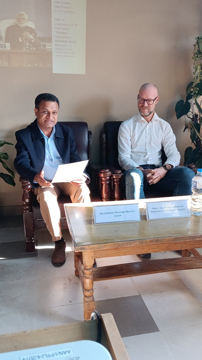 sarojdeo's tweet photo. Happening Now: Tense Ties Between China and India: Impressions After the Latest G20-meeting in India.
@contactniice @DrPramodjaiswal @SumitraKarki14 @deepakpbhatt https://t.co/SAQnLso6eS
