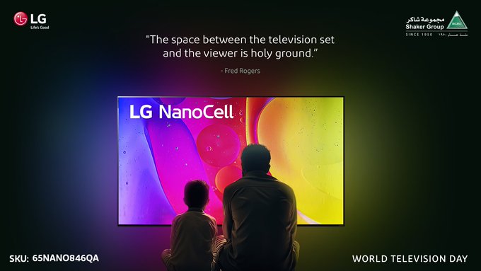 Today we celebrate the power of TV, as it brings people together and tells stories from all around the world.  نحتفي باليوم العالمي للتلفاز حيث يلعب التلفزيون دوراً مهماً في تعزيز التواصل وتبادل المعلومات، فهو يساهم في تشكيل  ثقافتنا وتوعية المجتمعات حول العالم.  
#shaker #HGISC