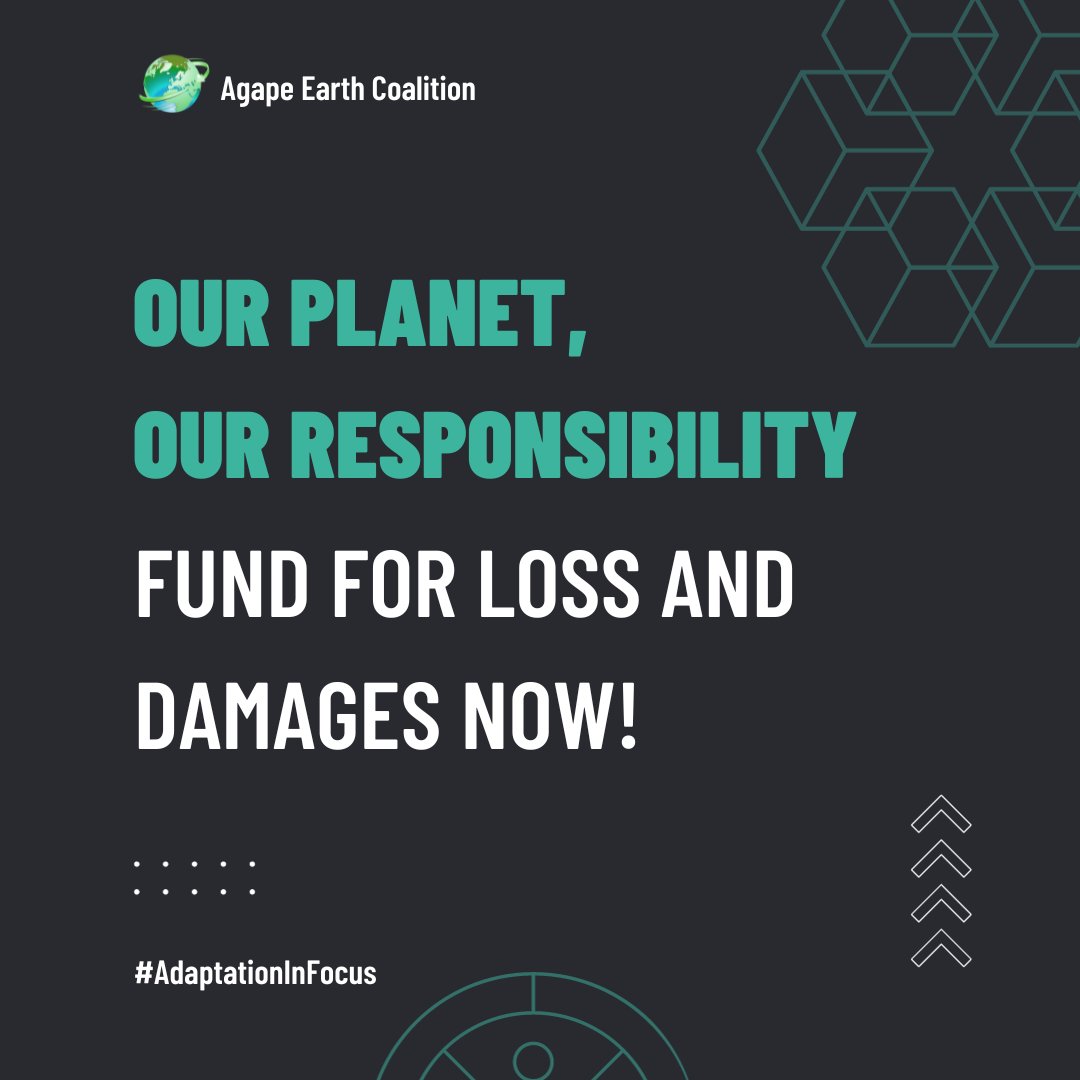These funds aim to support affected communities and help them recover from losses. Allocation and management of such funds often involve international agreements and cooperation to ensure effective response and assistance
#COP28UAE
#AdaptationInFocus 
#OurPlanetOurClimateOurFight