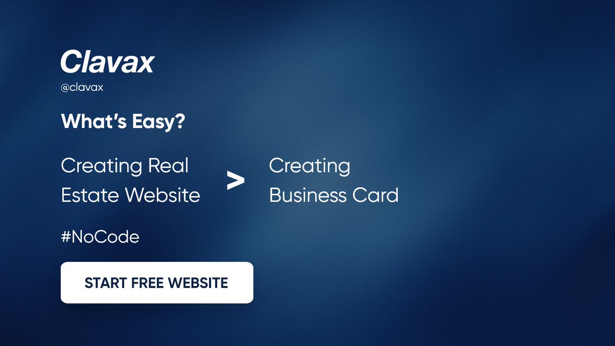 Clavax's tweet image. Building your #realestate website is like creating a business card that never gets lost! #NoCode 

Signup Now marketplace.bidhom.com/register/

#realestateagent #realestatemarket #Sellers #buyersagent #realtors #propertyforsale  #OpenHouse #auctions #agent
