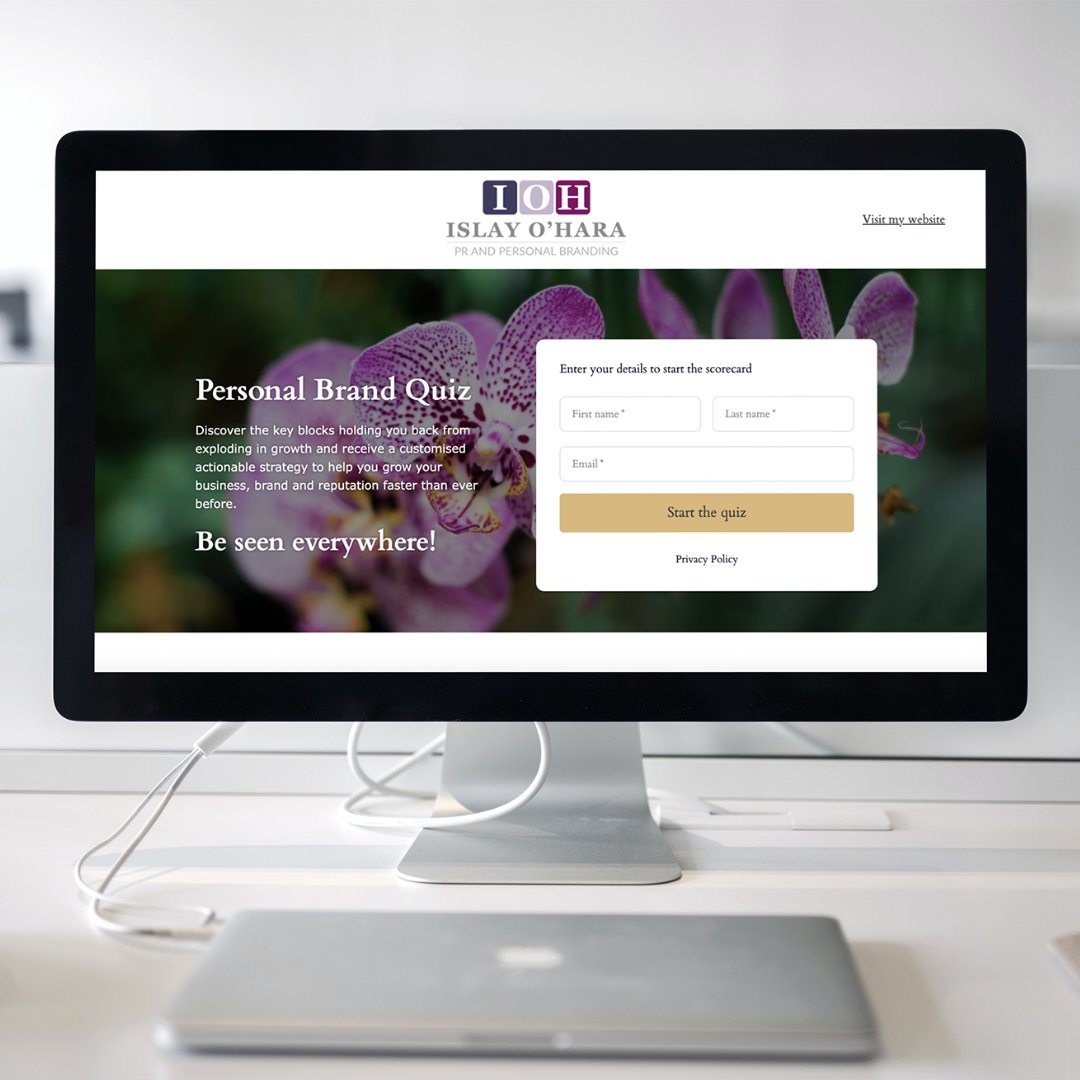🔍 Curious about your personal brand's untapped potential?

My new quiz reveals how strategic growth can position you as an authority, attract your ideal audience, and supercharge your business's growth.

Take the quiz and unlock the possibilities!

islay-ohara.scoreapp.com