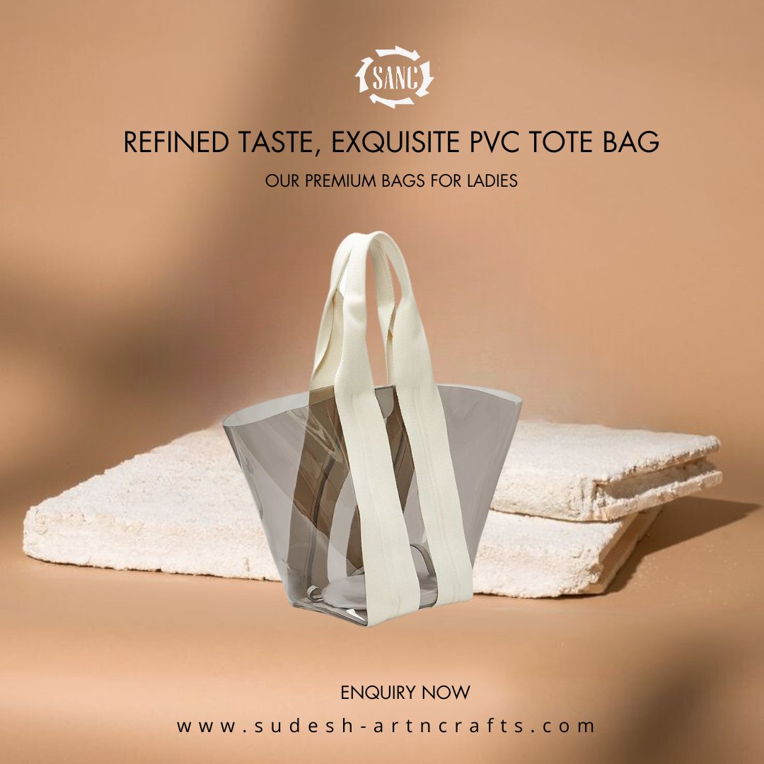 An exquisite PVC tote bag is a stylish and practical accessory that can be used for a variety of purposes.

World wide Delivery
Customized Products

#customizedbags #multicolorsbags #manufacturer #exporter #totebags #womencollection #fashionablebags #exqusitepvcbags