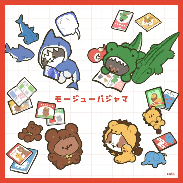 たれみみよんひきモージューパジャマシリーズ
カプセルトイ順次販売中!『たれみみよんひき』でワード検索していただくと入荷情報がヒットします!
よろしくお願いいたします～!🐶 