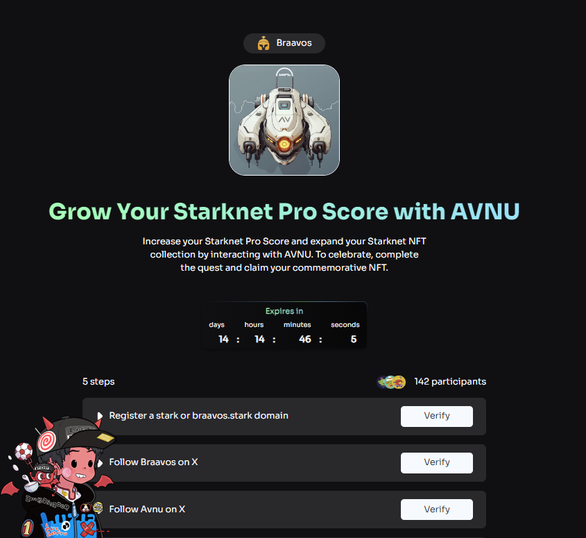 iFreedomz's tweet photo. สดๆร้อนเควสใหม่จาก @starknet_quest มาแล้ว ทำง่ายๆ ใช้เวลาไม่นาน แค่ swap token บน AVNU แล้วรอรับ NFT ไปลุ้น Airdrop กัน
ลุยโว้ยยยย
#Starknet #StarknetEcosystem #StarknetECMP https://t.co/4dORgBPzN1