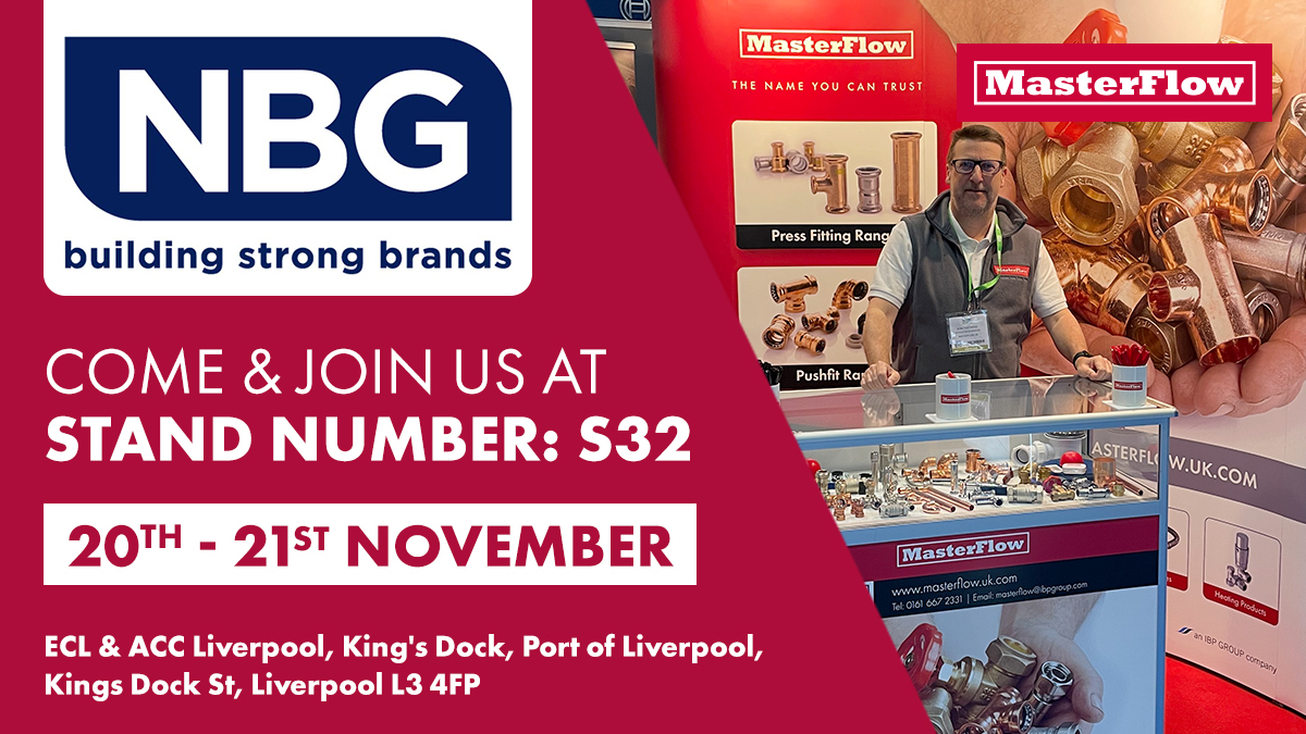 MasterFlow_UK's tweet photo. It's day 2 of the @NBGLLP #NBGConference23 and we're still here at stand S32 offering support and advice to everybody that drops by. If that's not reason enough to say hello, you can also take advantage of an event exclusive deal on #copperpress https://t.co/xdge6HMTIh