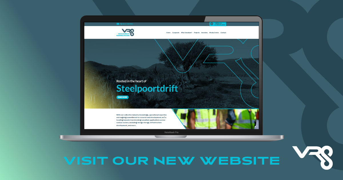 VanadiumResVR8's tweet photo. Showcasing all the latest information about our Steelpoortdrift and Tweefontein projects, and how weβre using vanadium to drive sustainable advancements, we are proud to announce the launch of our brand-new website: https://t.co/O6pHCMDSZt
#VanadiumResources #Vanadium https://t.co/5DMcHUwJ5h