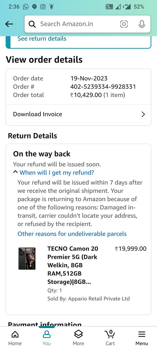 . <a href="/amazonIN/">Amazon India</a> I've ordered this but due to incompetent delivery agent who has marked rejected by customer without attempting.. As per CC I need to order it again which would lead me to pay extra 5k. Really disappointed. #badservice #amazonIn <a href="/ajit_golchha/">Ajit Golchha</a>