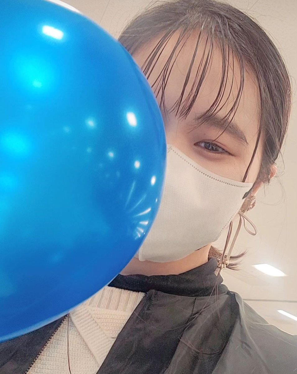 この歳になっても風船貰えると思ってなかったので、嬉しかったよ☺︎(アップですまん)