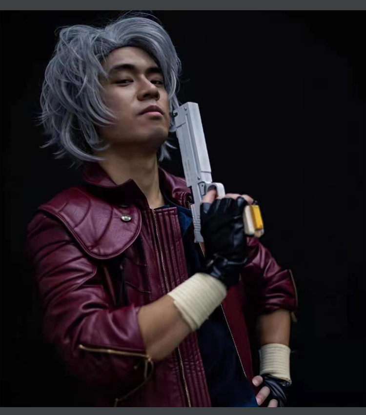 Devil May Cry V DMC5 Dante Aged Outfit Leather Cosplay Costume