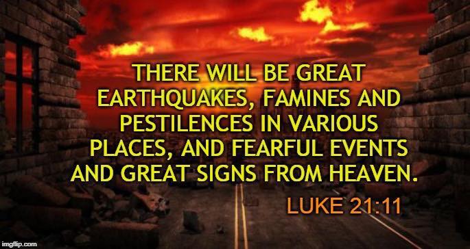 fear_wisdom's tweet image. #MENE_MENE_TEKEL-The world is coming to an End.The Signs are now very clear for everyone to see. .There is  increase in intensity and Frequency #Earthquakes #Floods,#Wars ....#CoronaVirus was an #Alarm of God to say the World is coming to an End. Lk21;Mark13,Mt24; #EndtimeSigns.